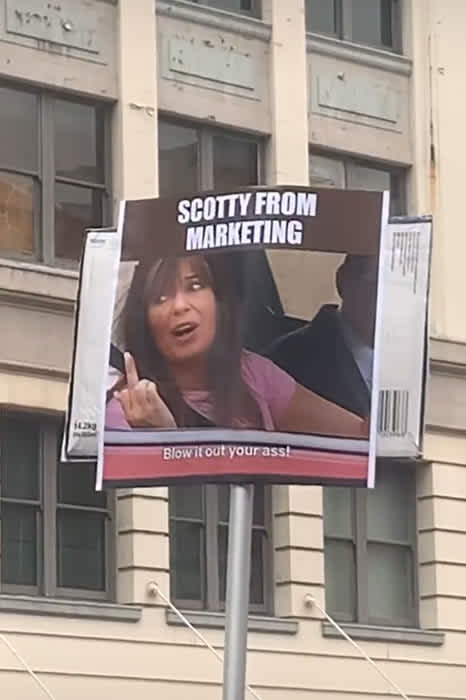 climate rally sign