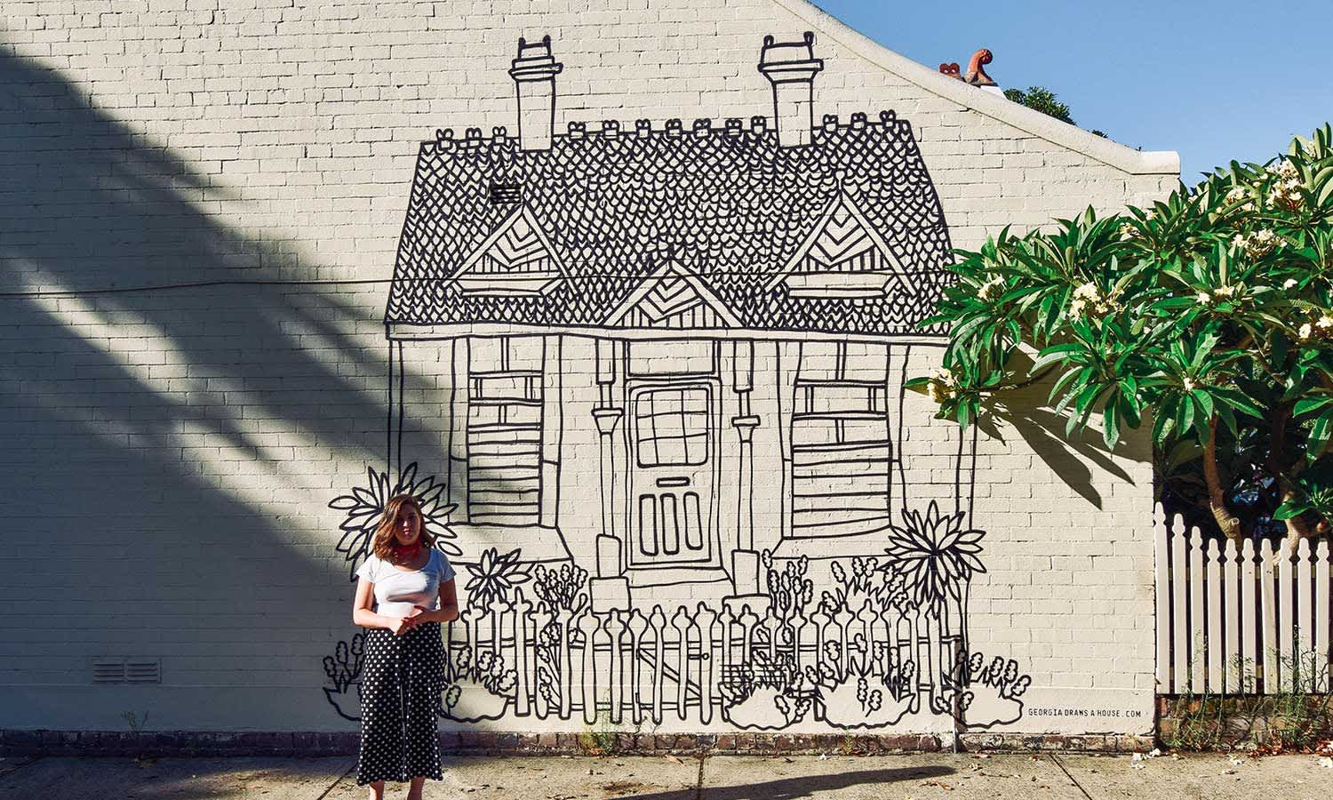 georgia draws a house