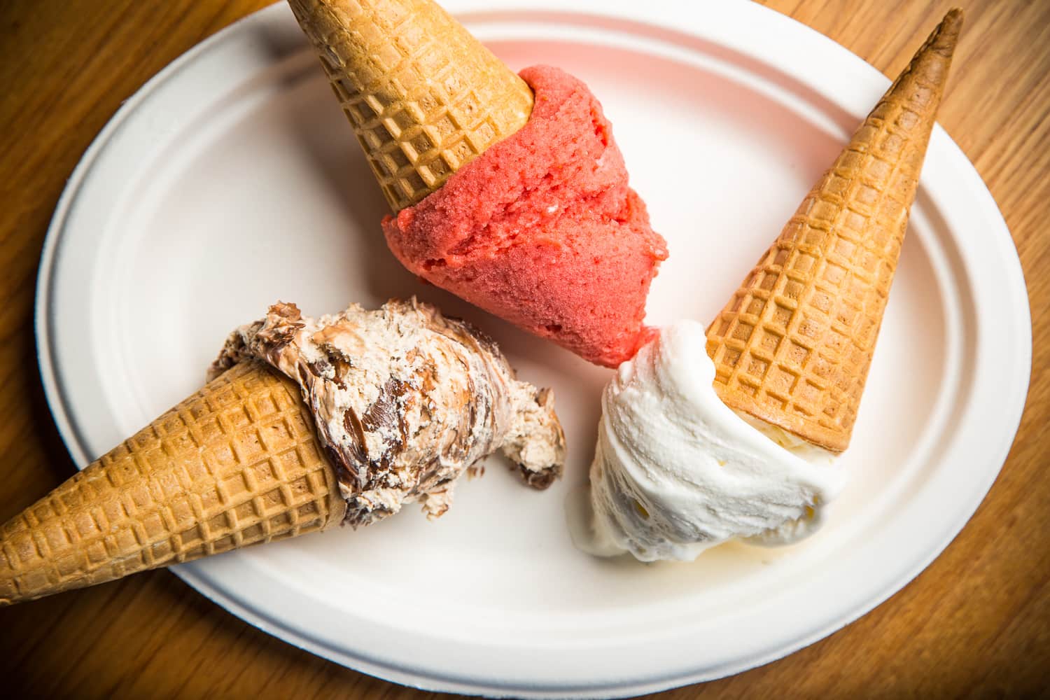 ice cream on plate