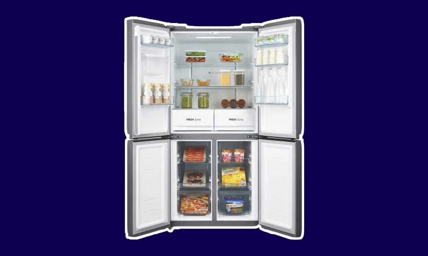 aldi french door fridge