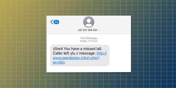 service provider scam text