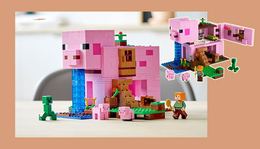 lego minecraft pig house