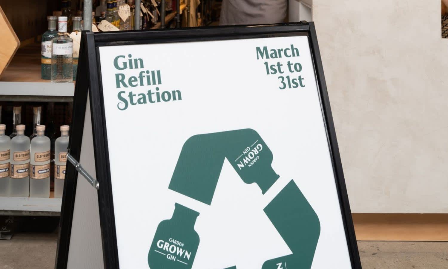 Gin refilling station