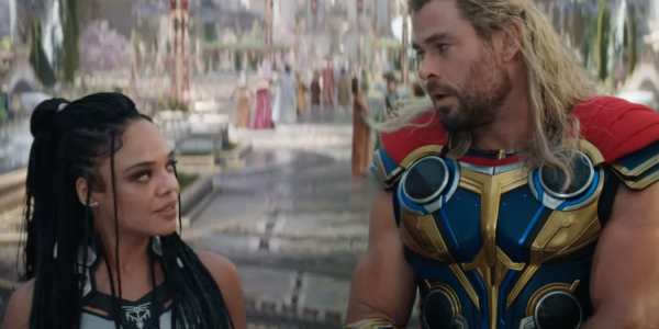 Thor Love and Thunder chris hemsworth natalie portman tessa thompson christian bale