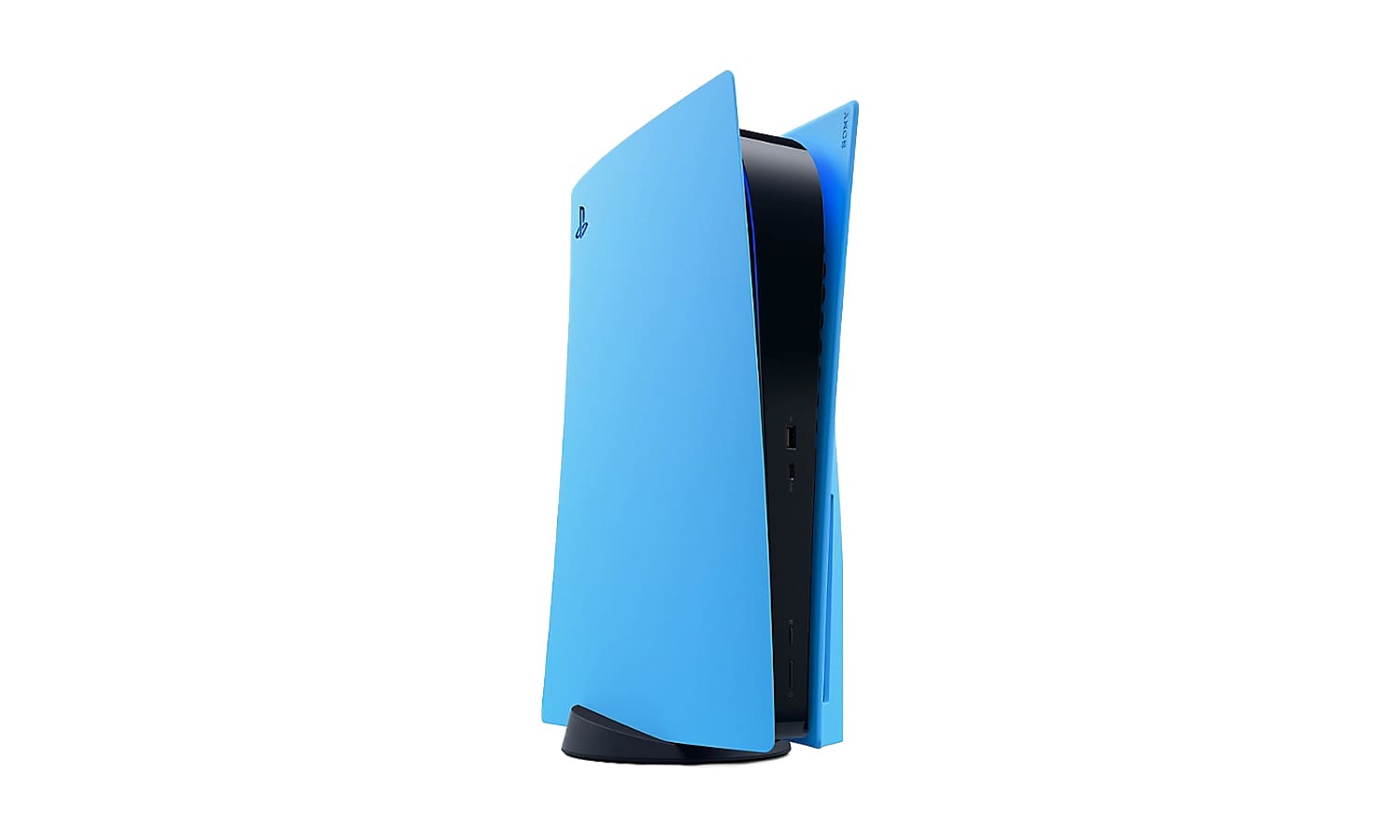 PlayStation 5 in Starlight Blue.