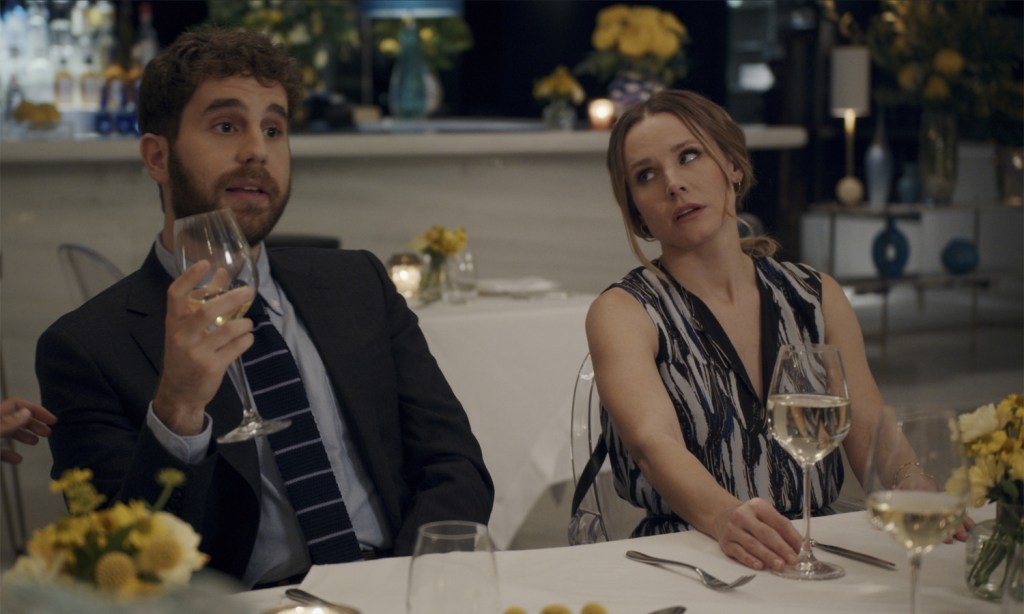 Ben Platt and Kristen Bell in The People We Hate at the Wedding.