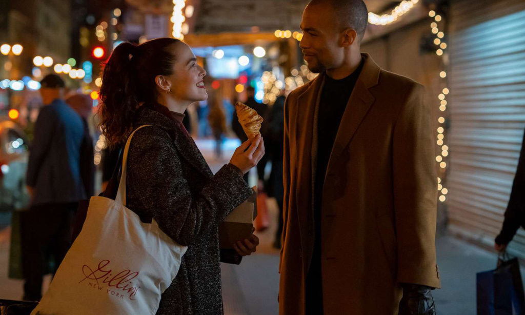 Rachel (Zoey Deutch) and Ethan (Kendrick Sampson) in Something From Tiffany's.