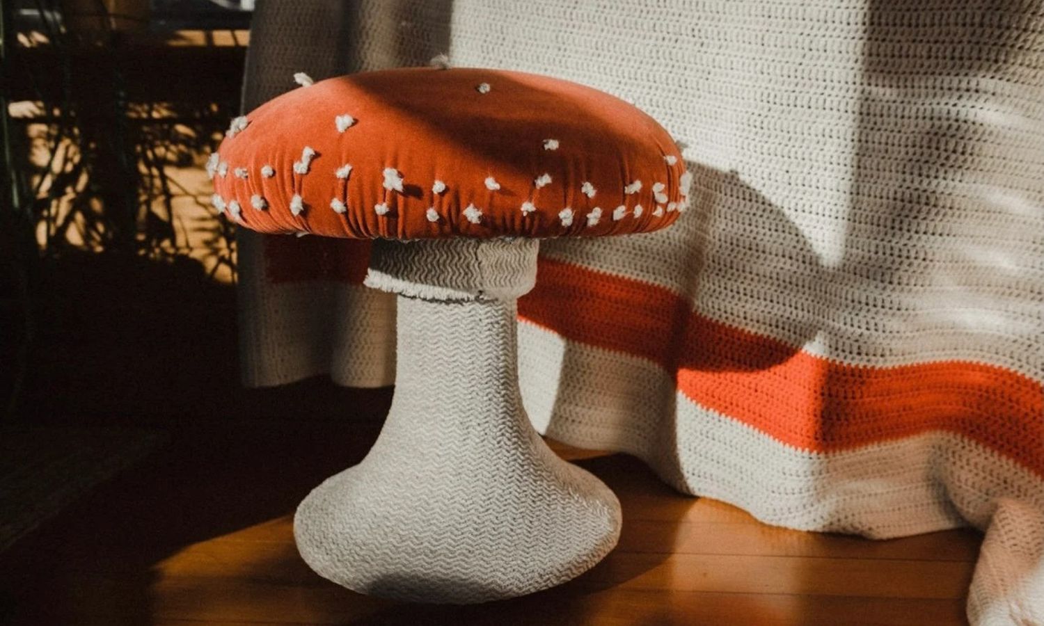 Mushroom ottoman stool