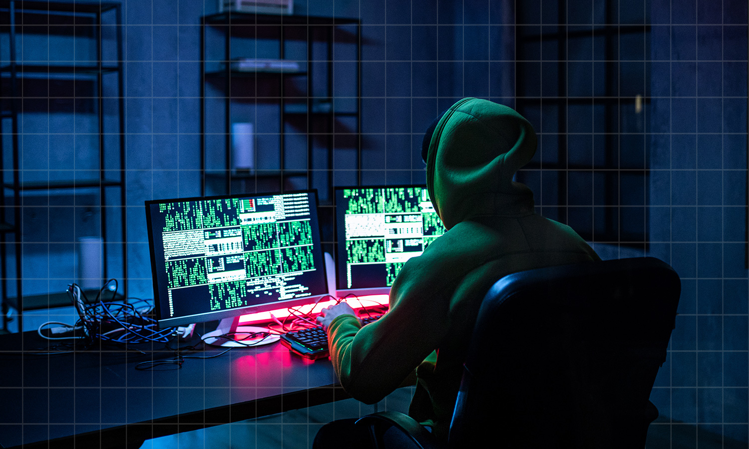 image showing a man hacking a computer to illustrate data privacy laws in Australia in 2023