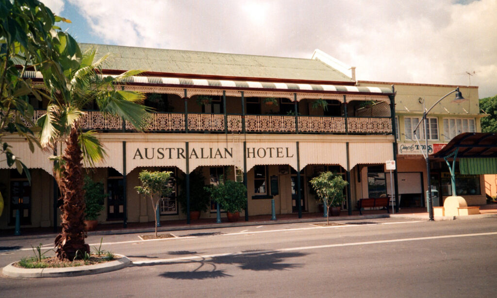 A photo of the Australian Hotel in Maryborough, Queensland.