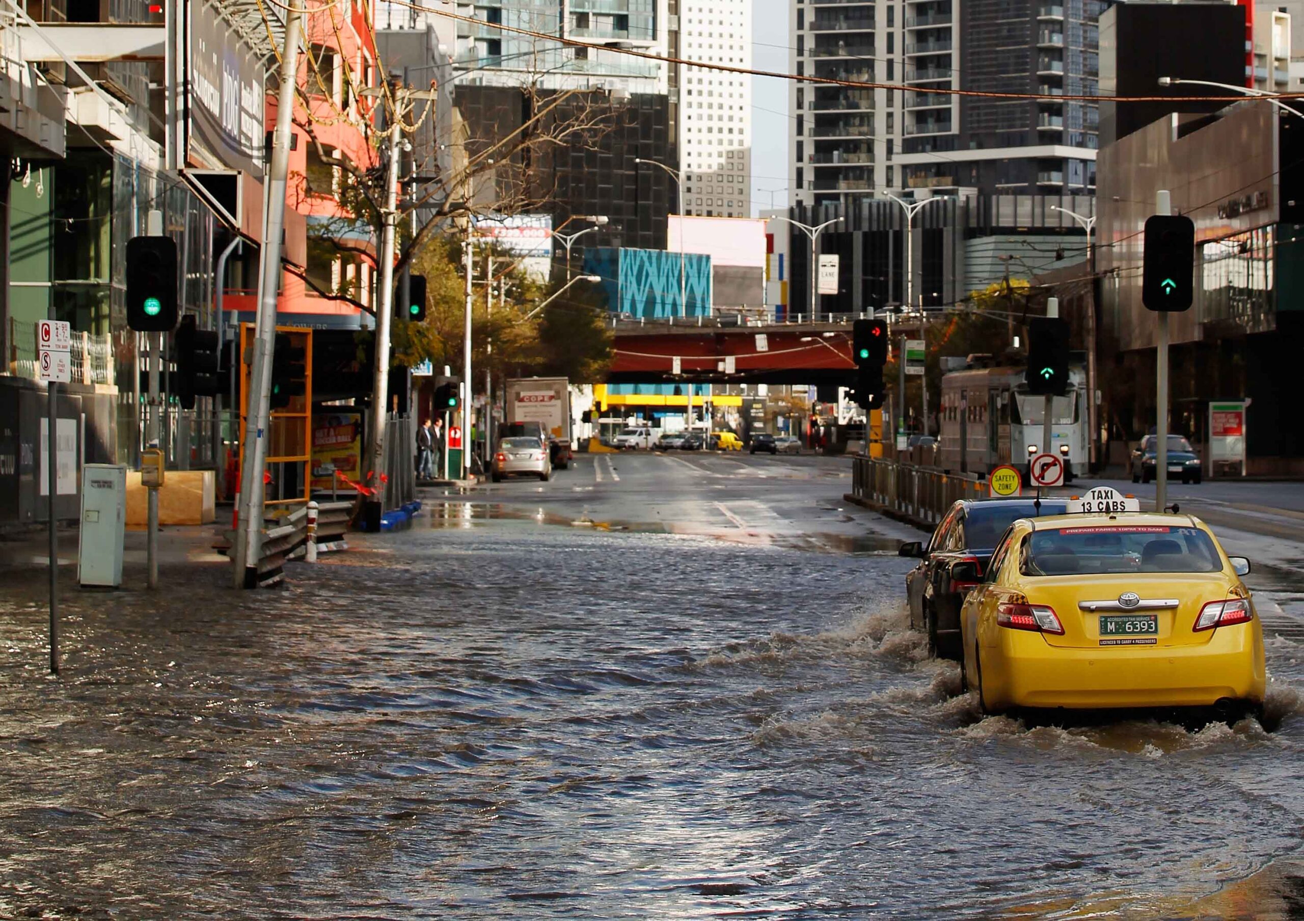 Melbourne flooded