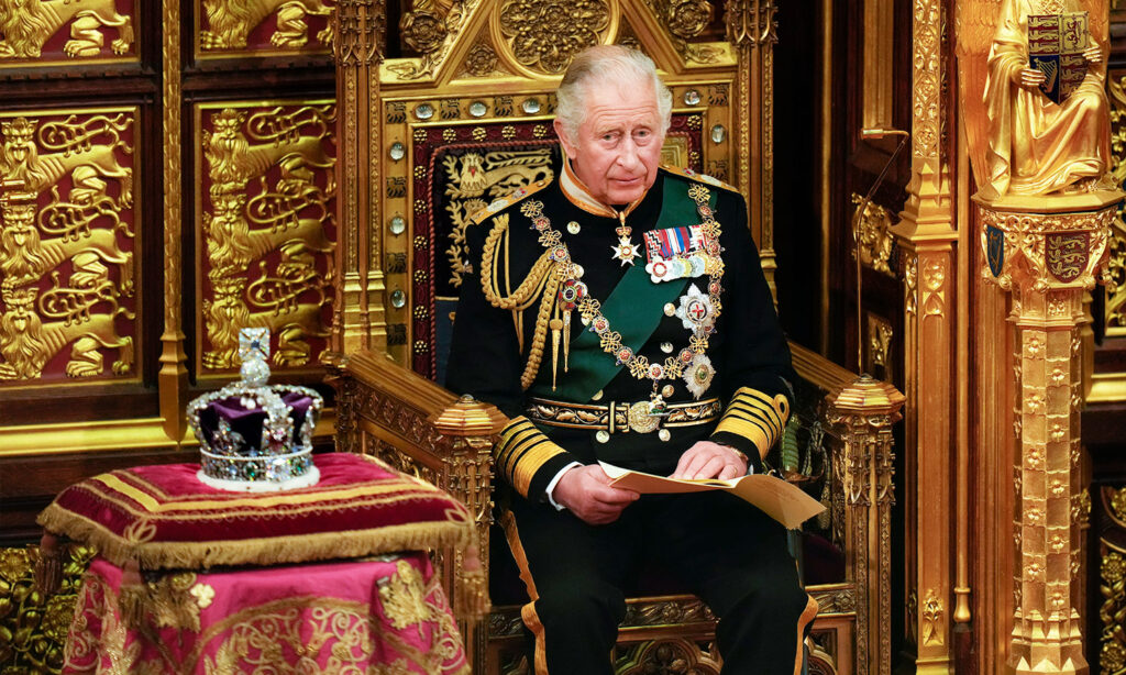 An image of King Charles to illustrate the oath of allegiance that people are expected to make to him during the coronation.
