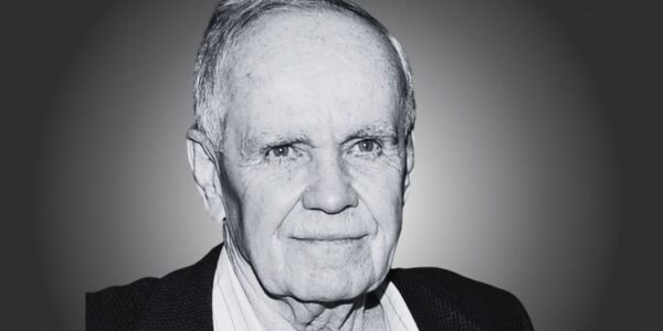 An image of Cormac McCarthy, author of The Road, and Blood Meridian, who passed away in 2023.