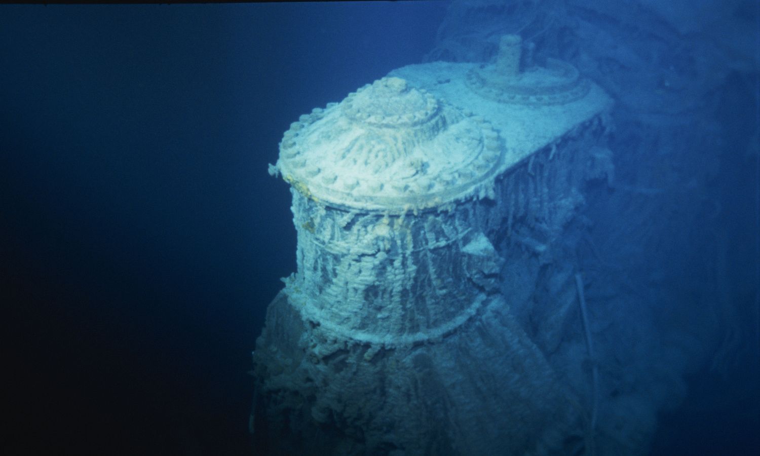 An image showing a part of the Titanic shipwreck