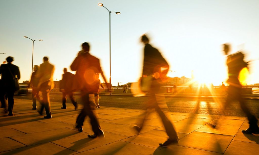 An image showing workers walking in the sun to illustrate casual worker rights