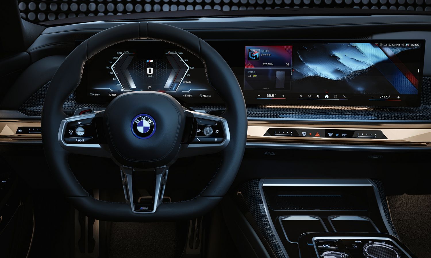 An image showing the interior of the BMW i7 M70, one of the best Luxury EV Cars in Australia