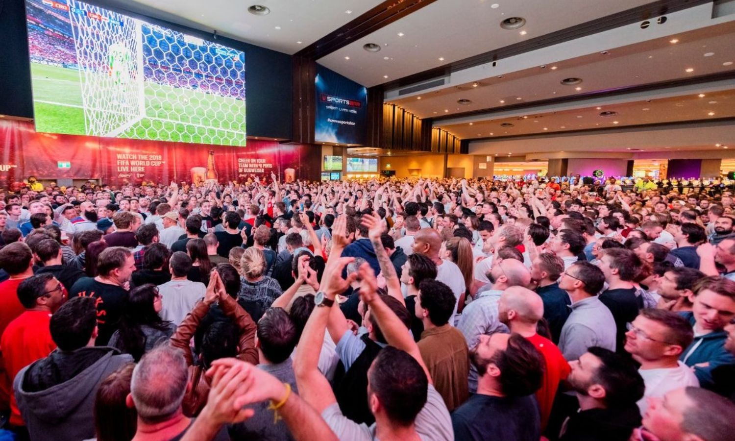 An image of the Crown Sports Bar Perth, one of the best places in Perth to watch the 2023 FIFA Women's World Cup