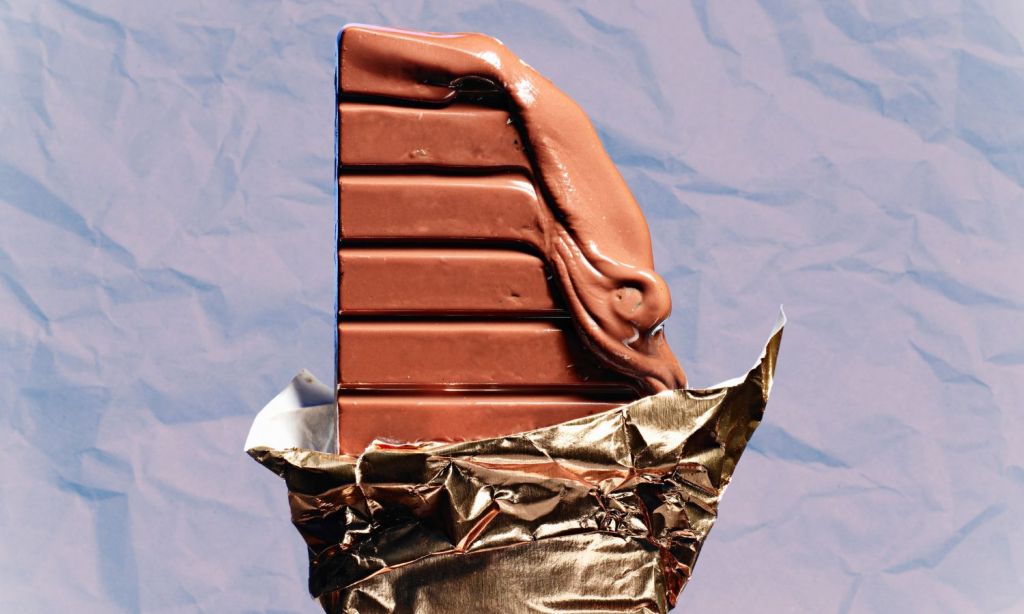 An image showing a melted chocolate bar to illustrate chocolate price rises.