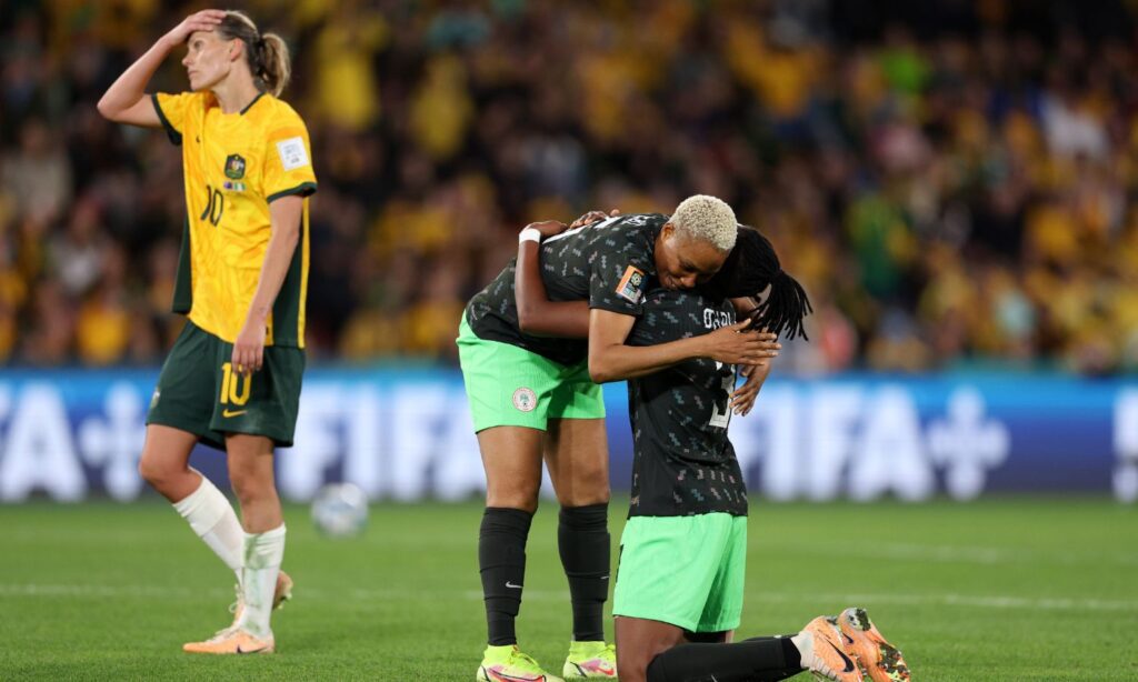 An image of the womens world cup Australia Nigeria from day eight.