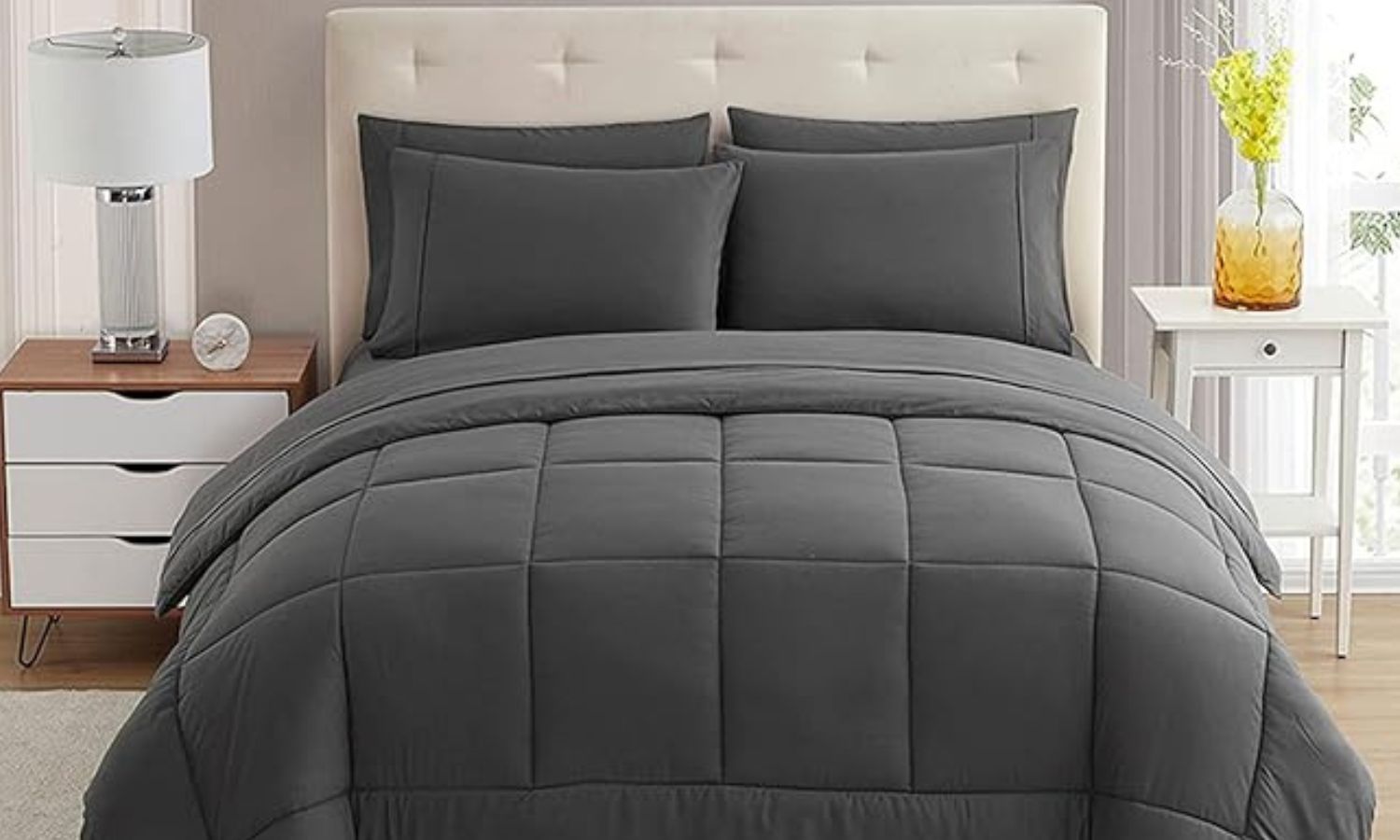 Amazon Prime Day Living Sales Sweet Home Collection 7 Piece Comforter Set,