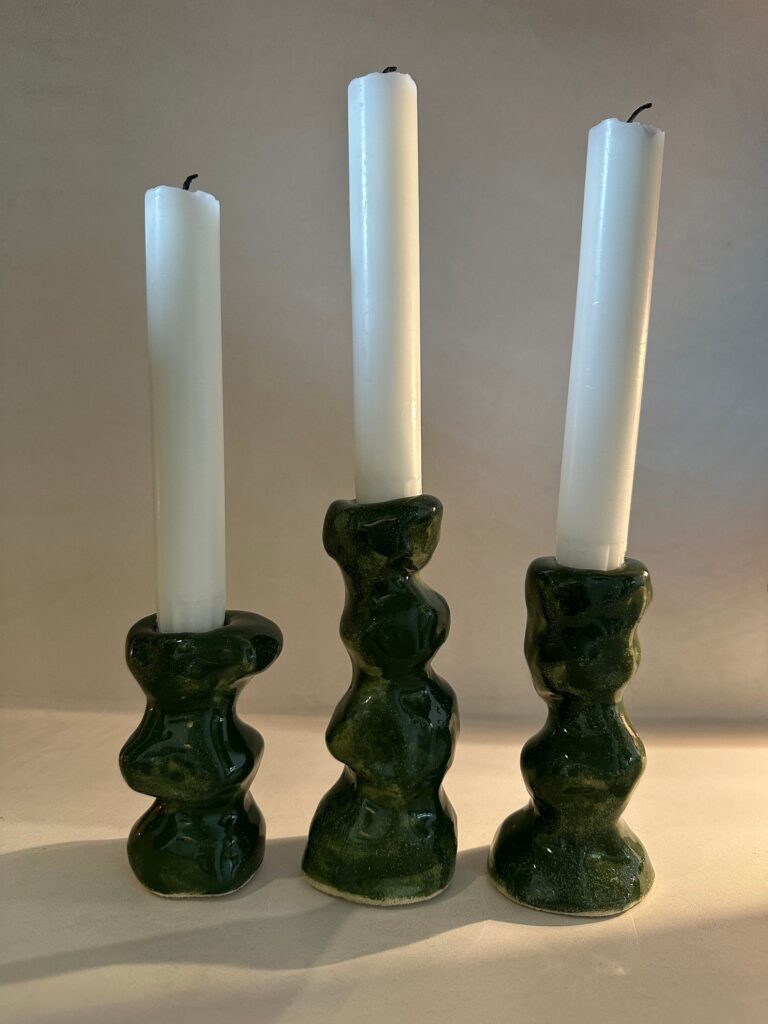 Ceramic candlesticks