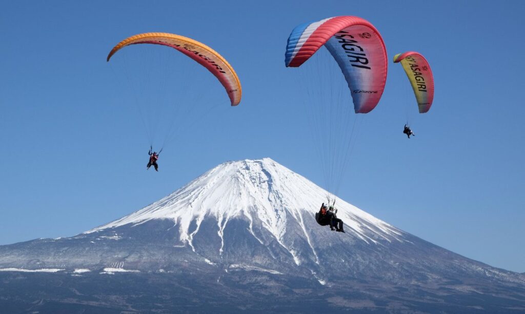 Paragliding Mount Fuji