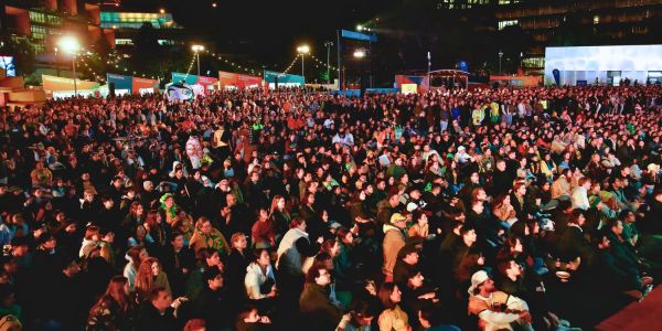 An image showing fans watching australia in sydney