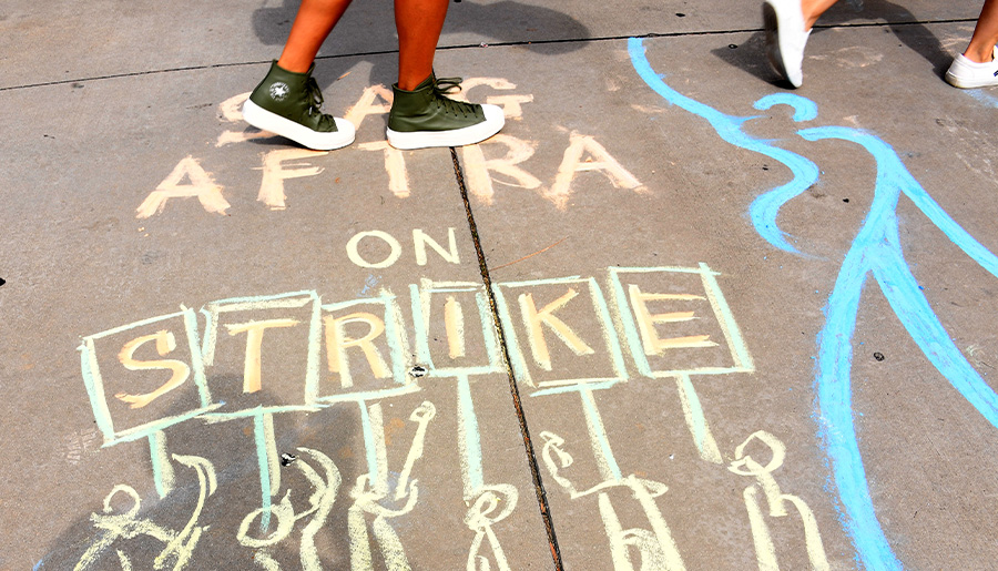 Did the writers strike just end? No, and SAG-AFTRA are also on strike.