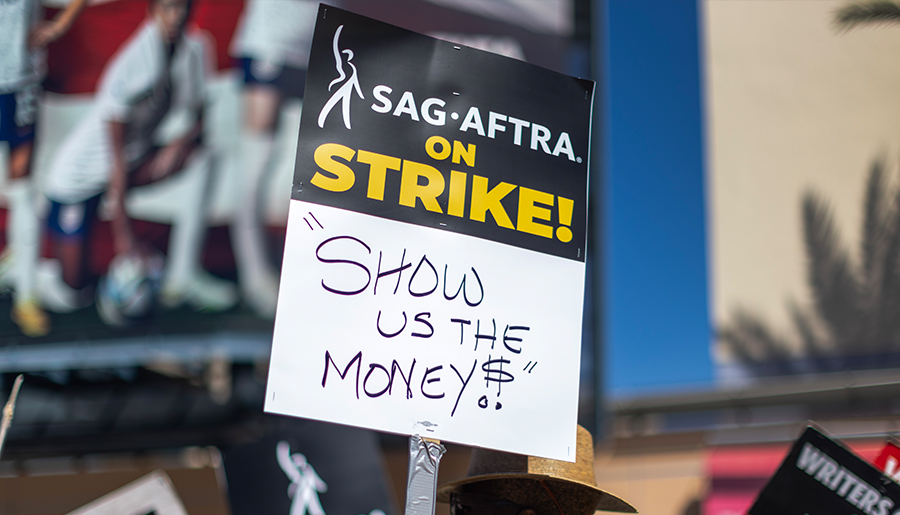 SAG-AFTRA protest sign