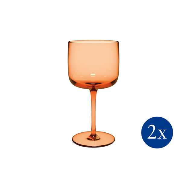 Peach wine goblet