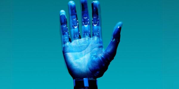 An image showing an AI hand to illustrate ai resurrection