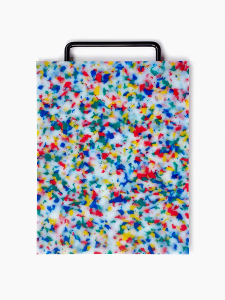 Colourful cutting board confetti