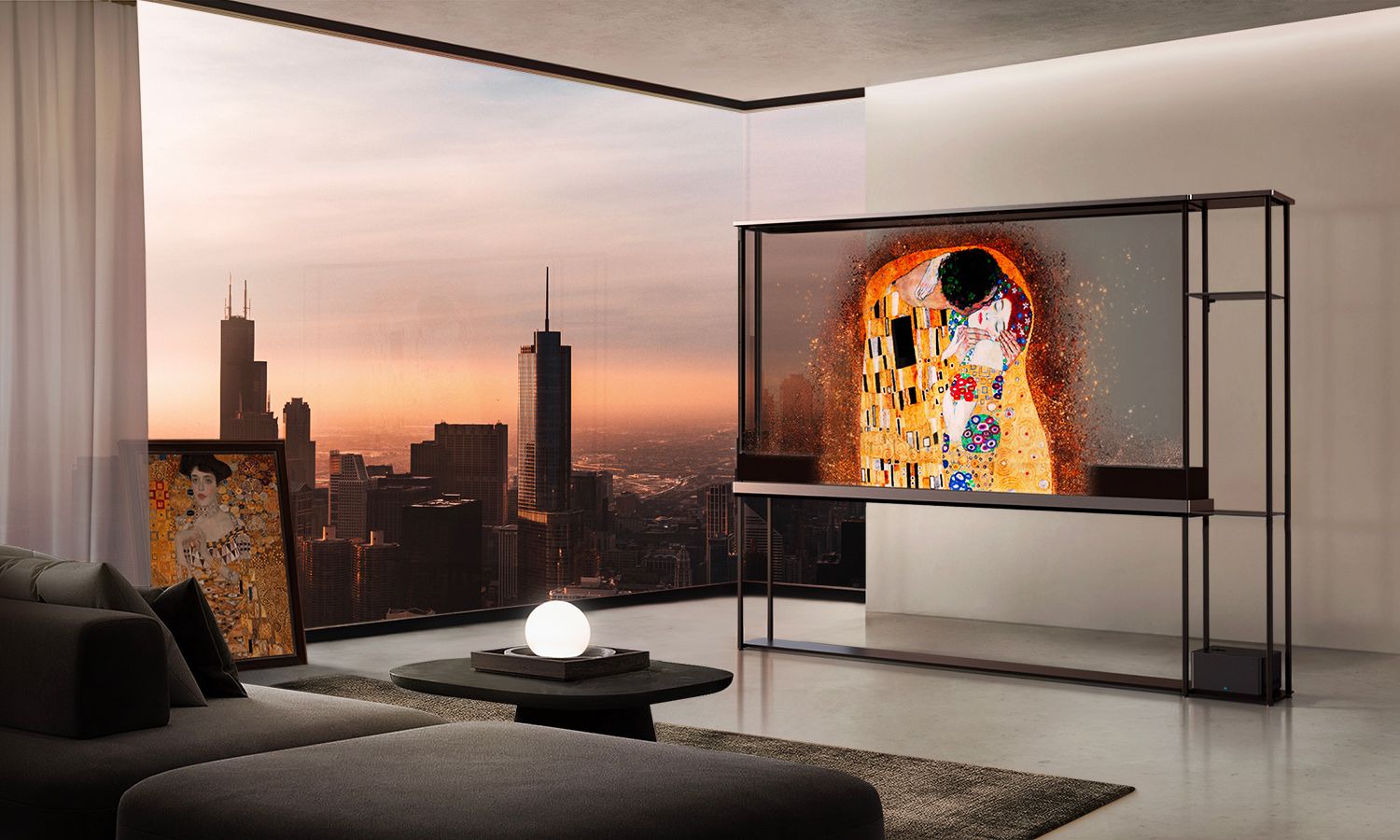 LG transparent OLED TV
