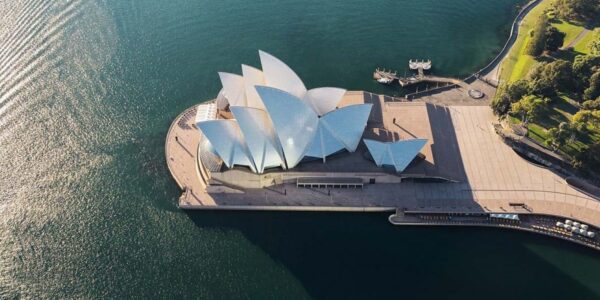 sydney opera house aerial