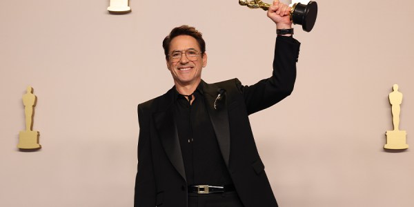 Robert Downey Jr wins Best Supporting Actor award at the Oscars