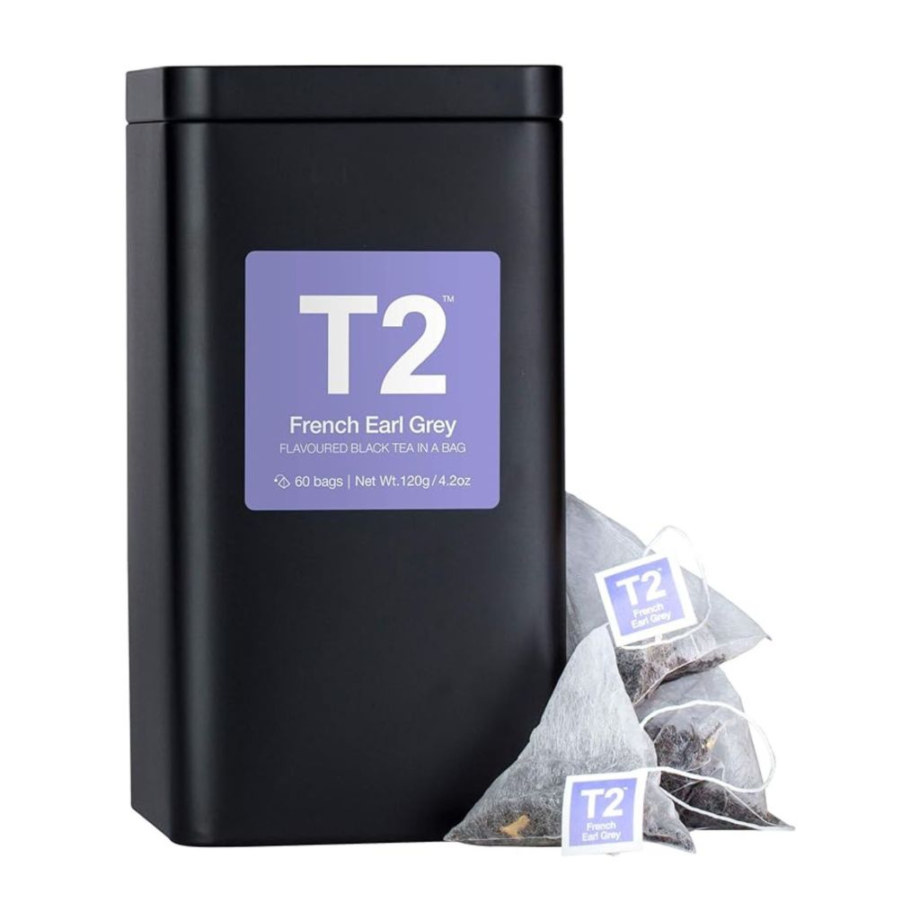 T2 Tea French Earl Grey Tea Bags Tin