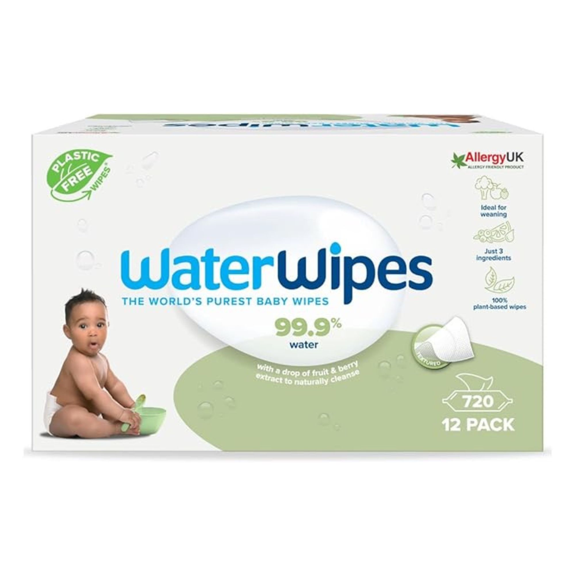 WaterWipes Plastic-Free Textured Clean, Toddler & Baby Wipes, 720 Count best amazon prime day deals under $50