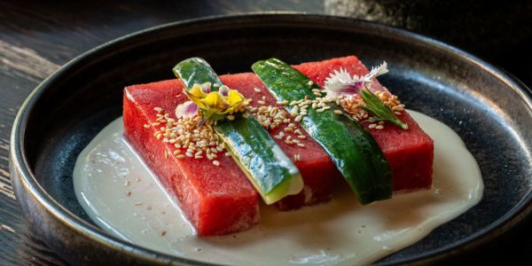 compressed watermelon restaurant trend