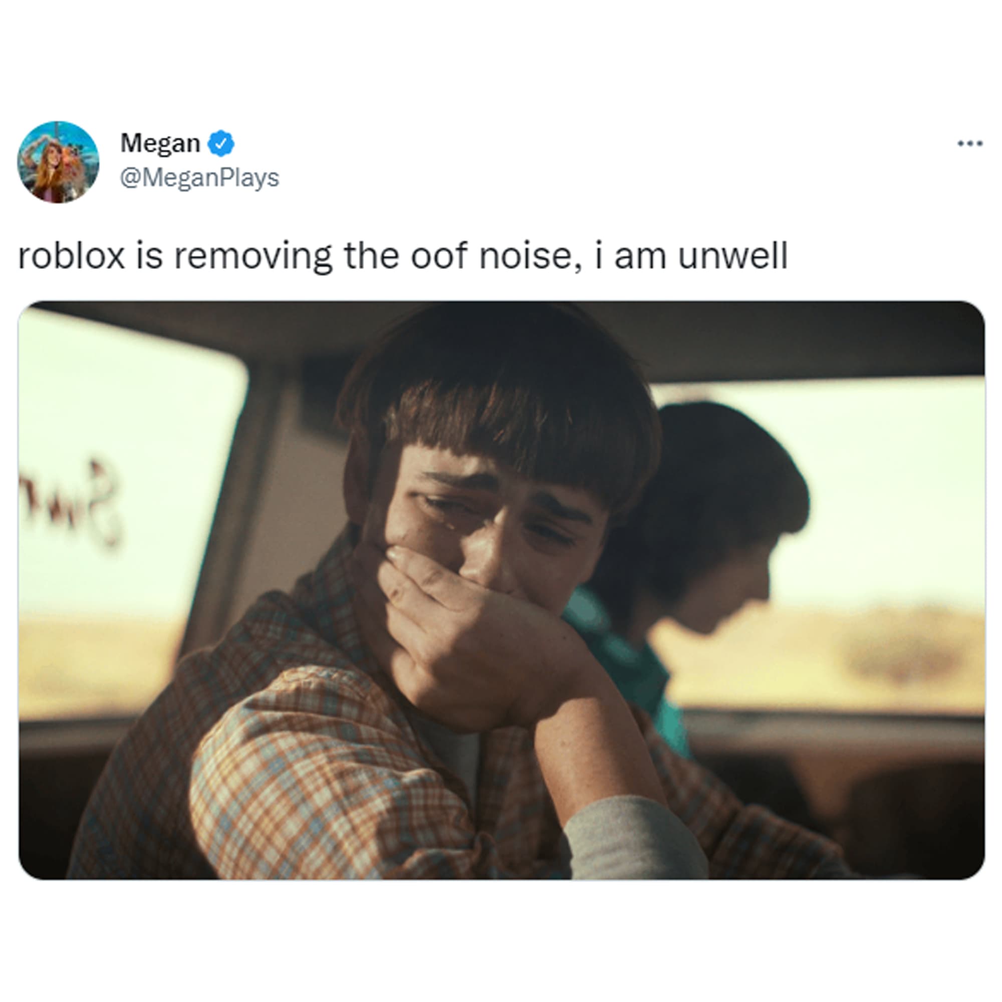 Roblox removed the oof sound.